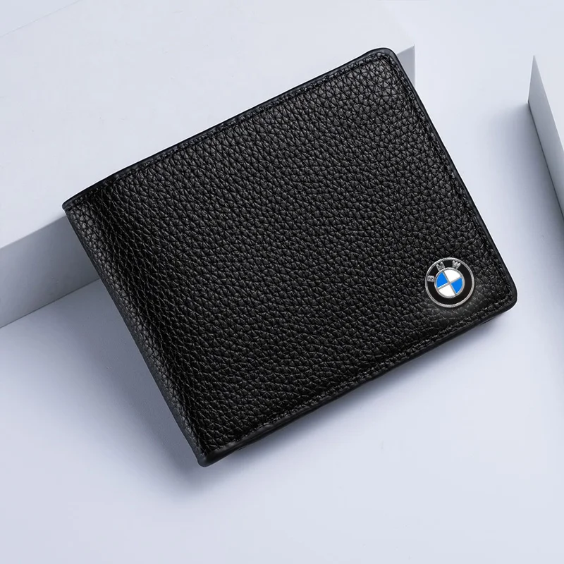 

Leather Car Emblem Transverse Wallet Flap Purse Money Clip For BMW F25 F26 F16 F15 F34 F07 F40 F10 F45 F46 G20 G22 G23 G12 F13