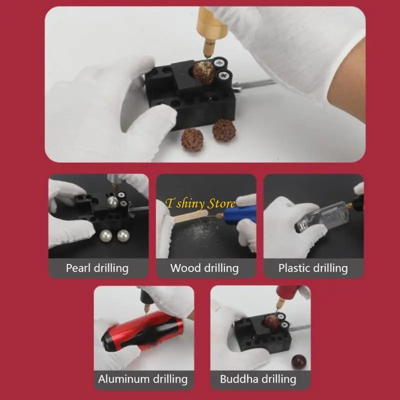 

N58F Набор микроэлектрических ручных сверл с 3 шт. сверлами из эпоксидной смолы для изготовления ювелирных изделий своими руками