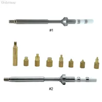 TS100 Soldering Iron Tip M2-M8 Brass Hot Melt Insert Nut Insertion Kit Insert Internal Thread Head for TS100 TS101 PTS200 PTS201