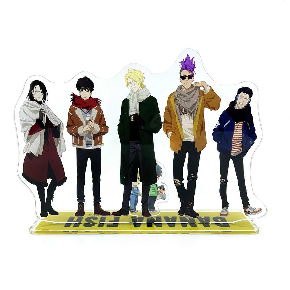 Banana Fish group Aslan Jade Ash Eiji Shorter Yut-Lung Su Rin acrylic stand figure model  holder cake topper anime