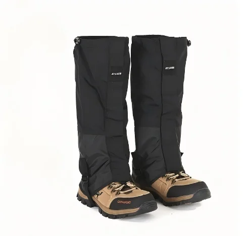 1 Pair Waterproof Leg Covers Elastic Strap Long Tube Legs Protection Hiking Skiing Climbing Trouser Shoes Cover Durable Bandage