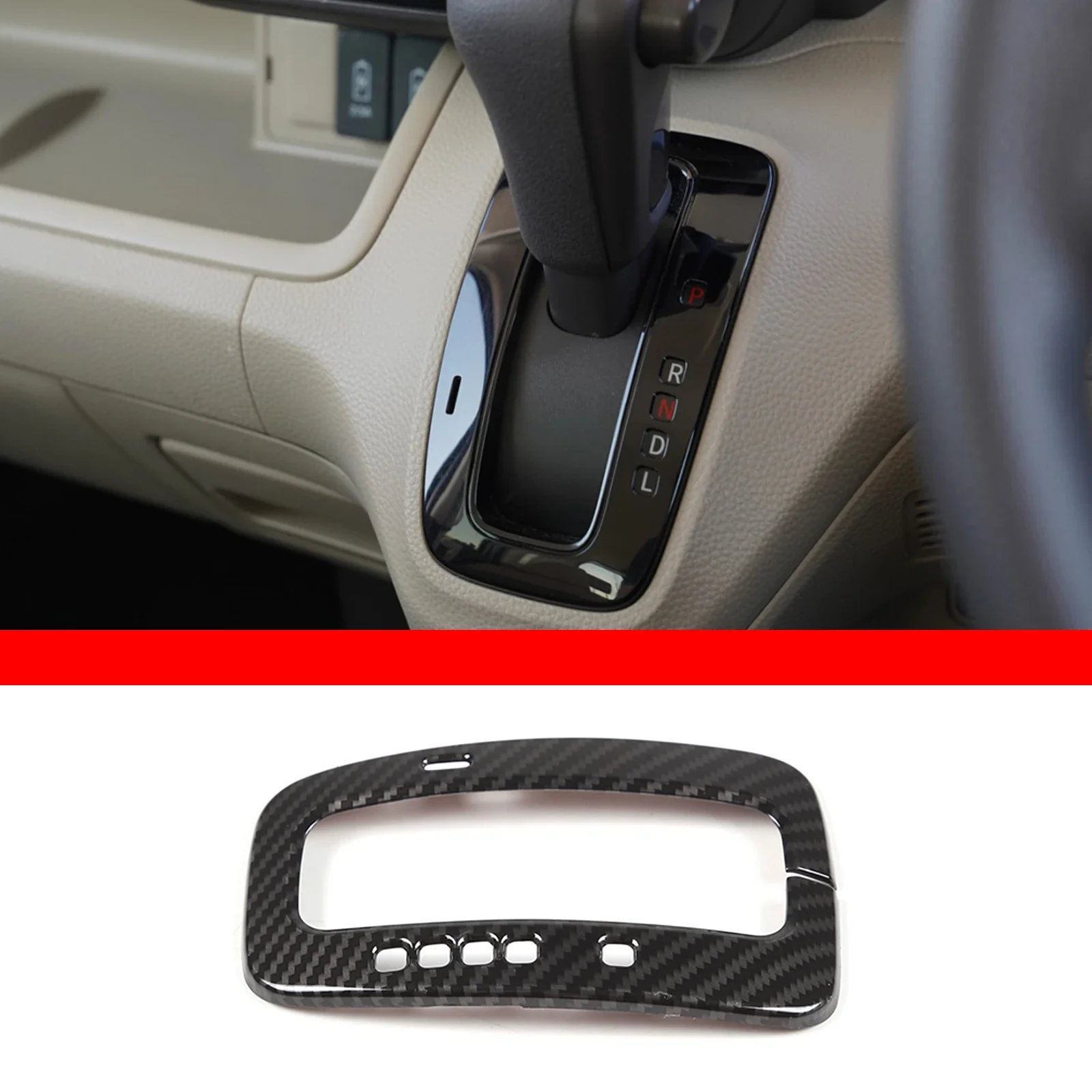

For 2017-2021 Honda N-BOX JF3 JF4 ABS Gear Shift Frame Decorative Cover Sticker Car Protection Accessories
