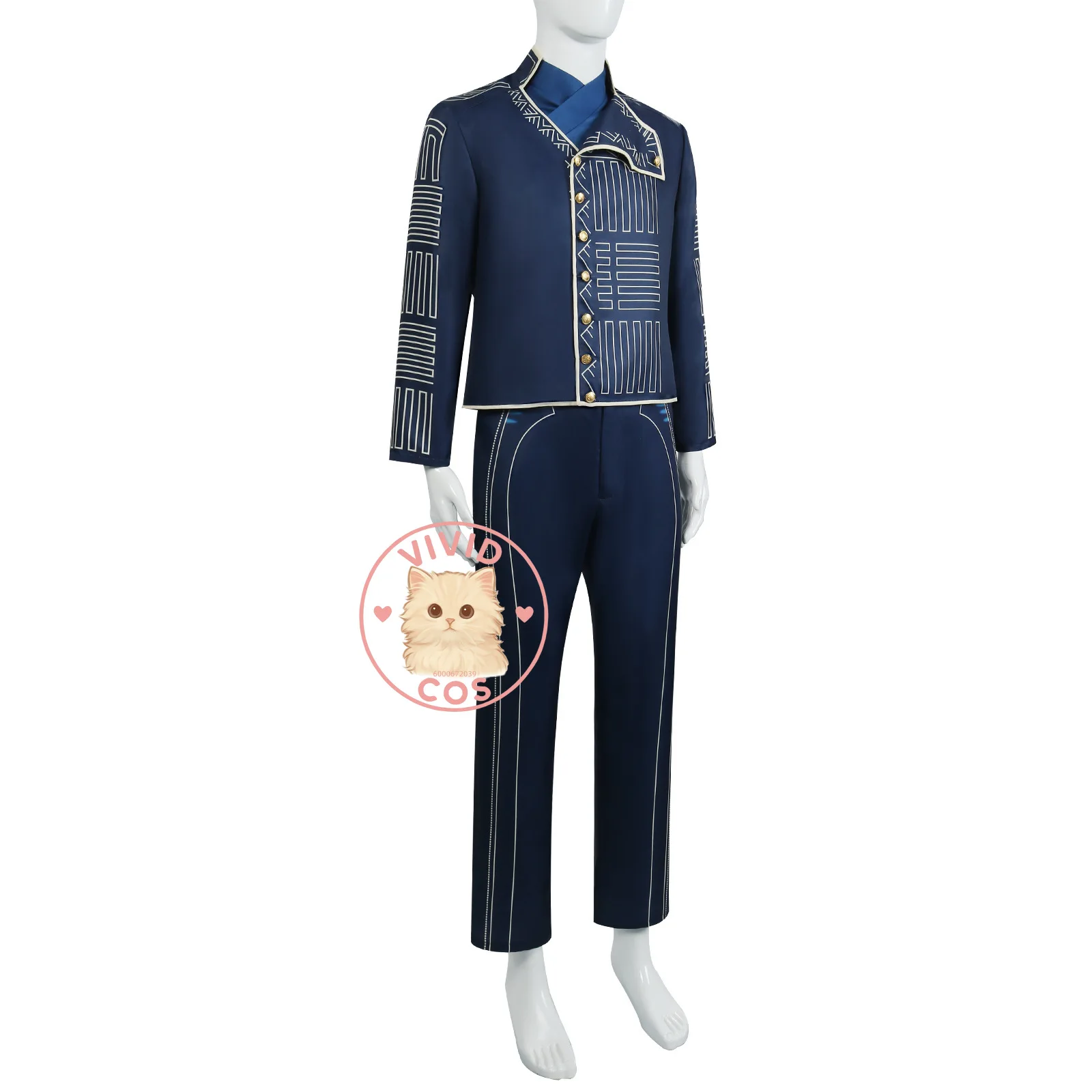 Principe Fiyero Completo Completo Costume Cosplay Anime - Set completo di abbigliamento da uomo con licenza Animazione Abiti slim fit Giochi di ruolo
