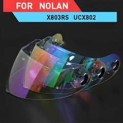 Visiera per casco X-803 RS per X-lite X-803 X-803RS UCX802 occhiali per visiera per casco moto placcatura trasparente lente di ricambio rosso argento