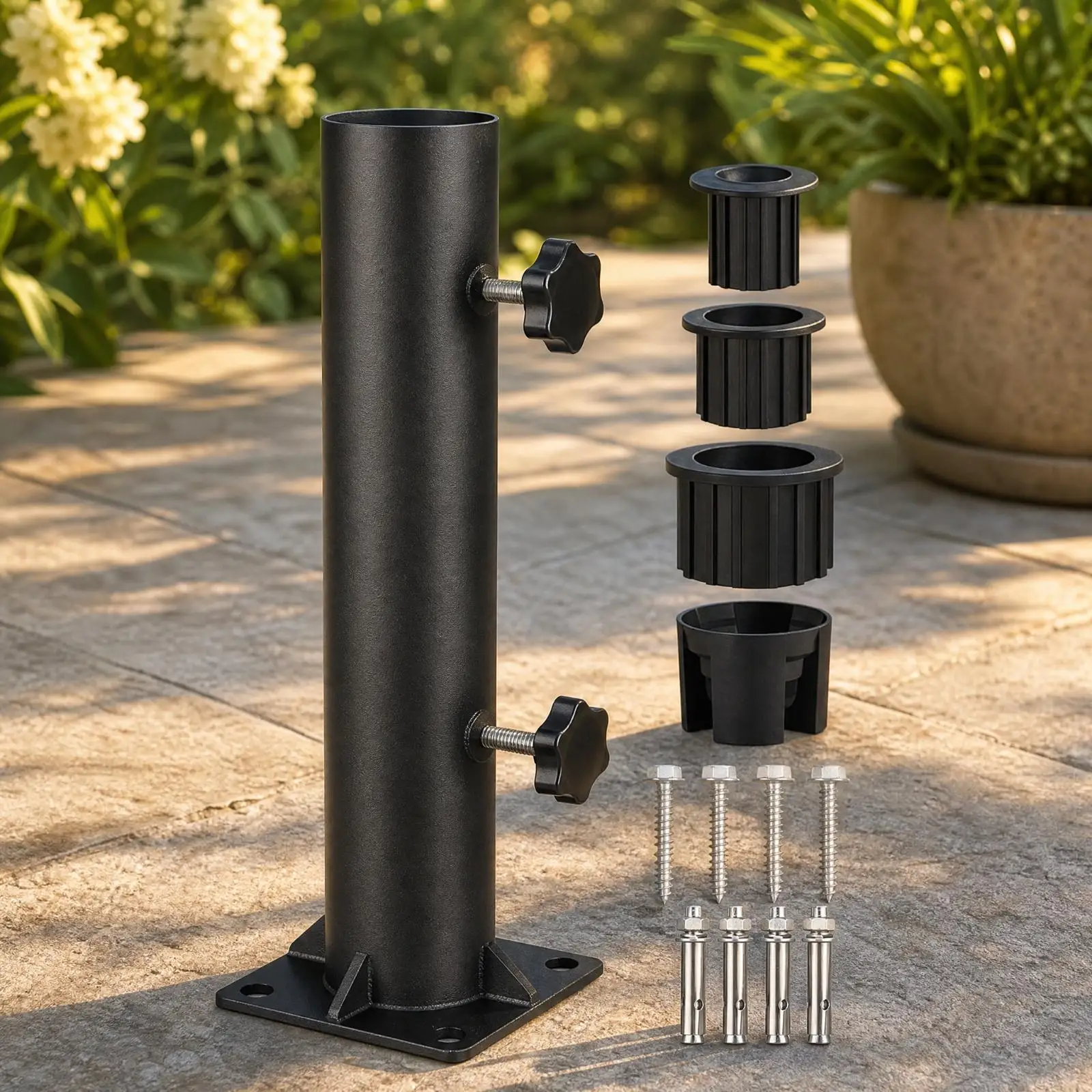 durable-q235-steel-umbrella-base-stand-for-outdoor-patio-garden-with-adjustable-hand-knobs