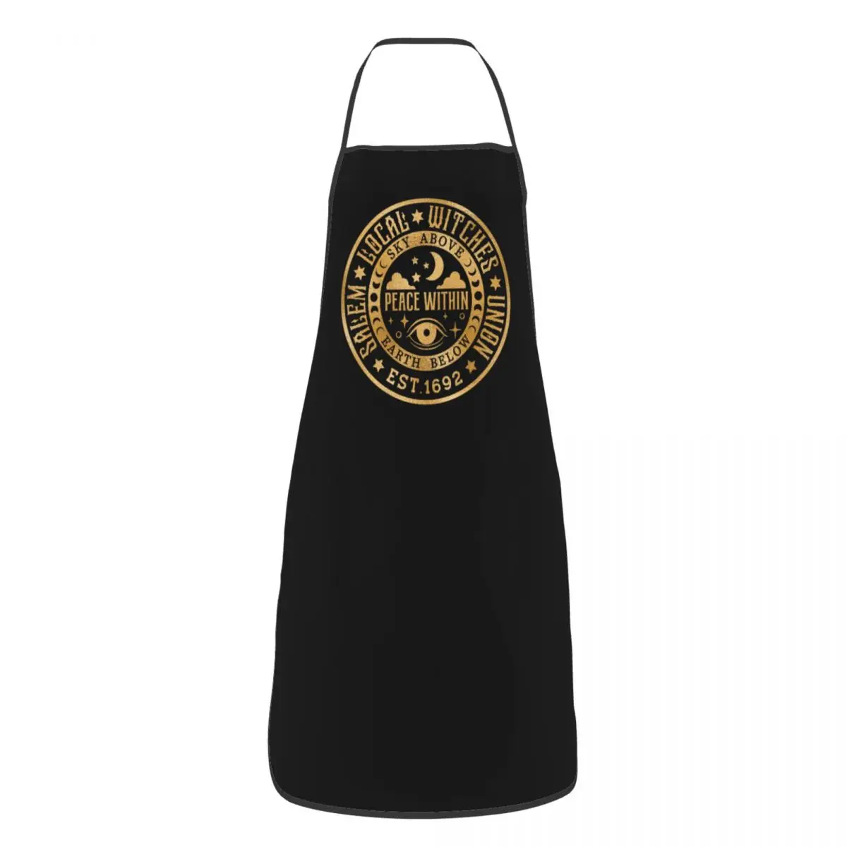 Funny Salem Local Witches Union Aprons Men Women Halloween Adult Unisex Kitchen Chef Bib Tablier Cuisine Cooking Baking Painting