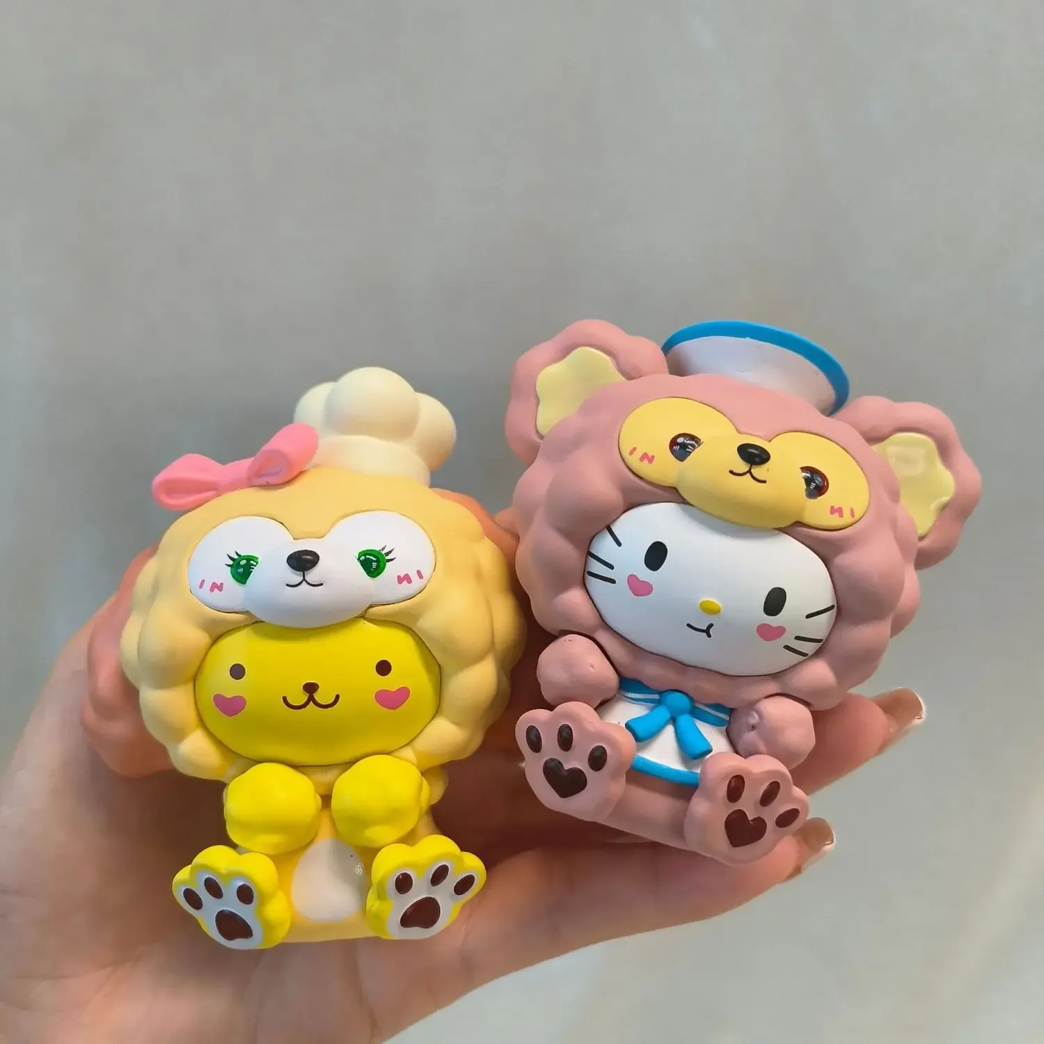 Miniso Sanrio Stich Hello kitty Cinna moroll sechs handgemachte Modelle von Schafs köpfen Freund Geschenk Party Gefälligkeiten für Kinder Geburtstag