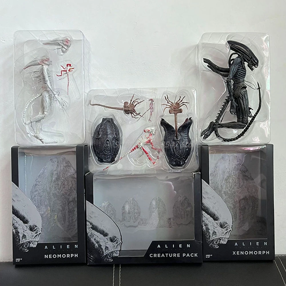 Figura de Xenomorfo Alien Neomorfo, Paquete de Criaturas de Anime, Figura de Acción Alien VS Predator, Muñeca de Juguete Coleccionable, Regalos de Cumpleaños