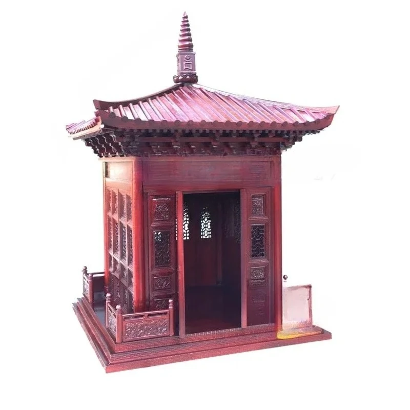 

yj32Буддийская ниша с дверцей, антикварная лампа Будды из камфорного дерева