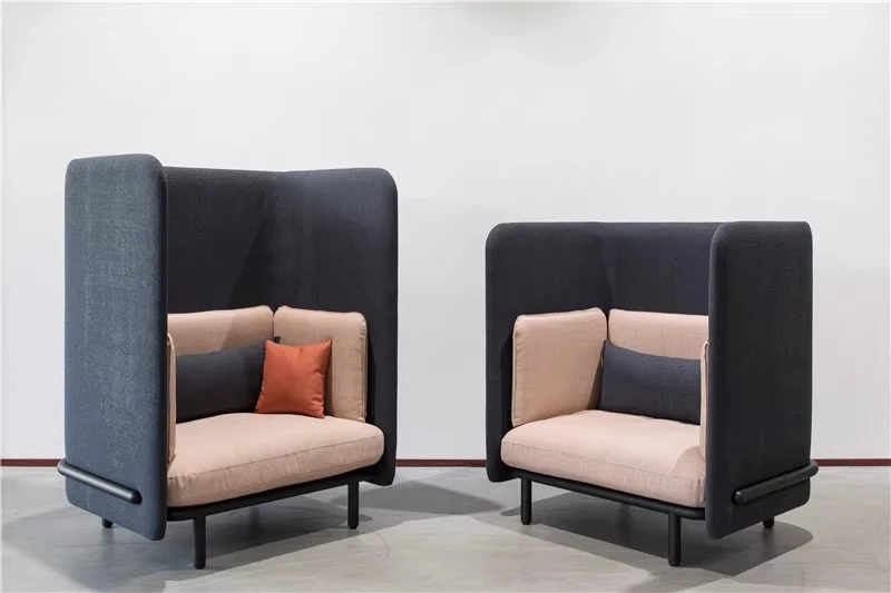 وجبة مقعد بطاقة عالية الظهر على الطراز الشمالي، أريكة ترفيهية للمقهى من الحديد المطاوع على الطراز الصناعي الحديث #3