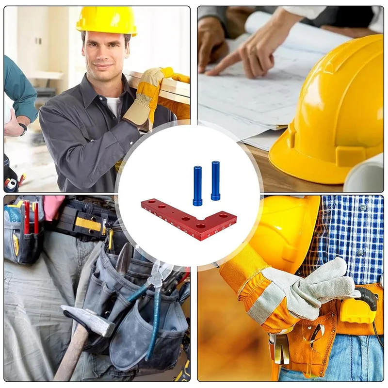 

ABXF-Square Center Finder, Positioning Square, Square Center Marking Finder Tool, Compact Size Square Center Scriber Tool