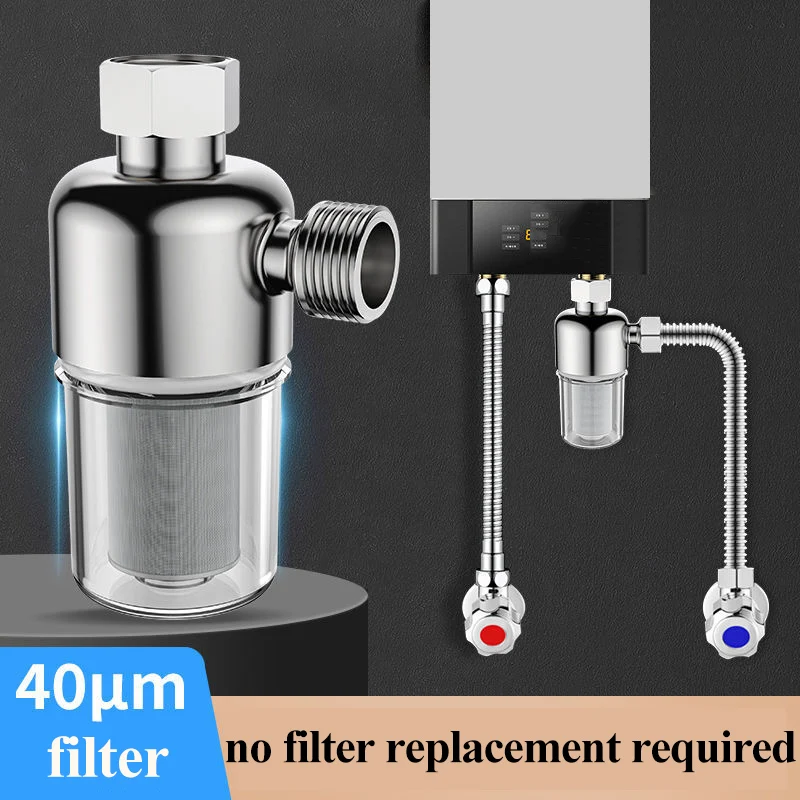 

Household Water Heater Pre-filter Gas Electric Water heater Water Inlet Tap Water Scale Prevention Water Purification Filter