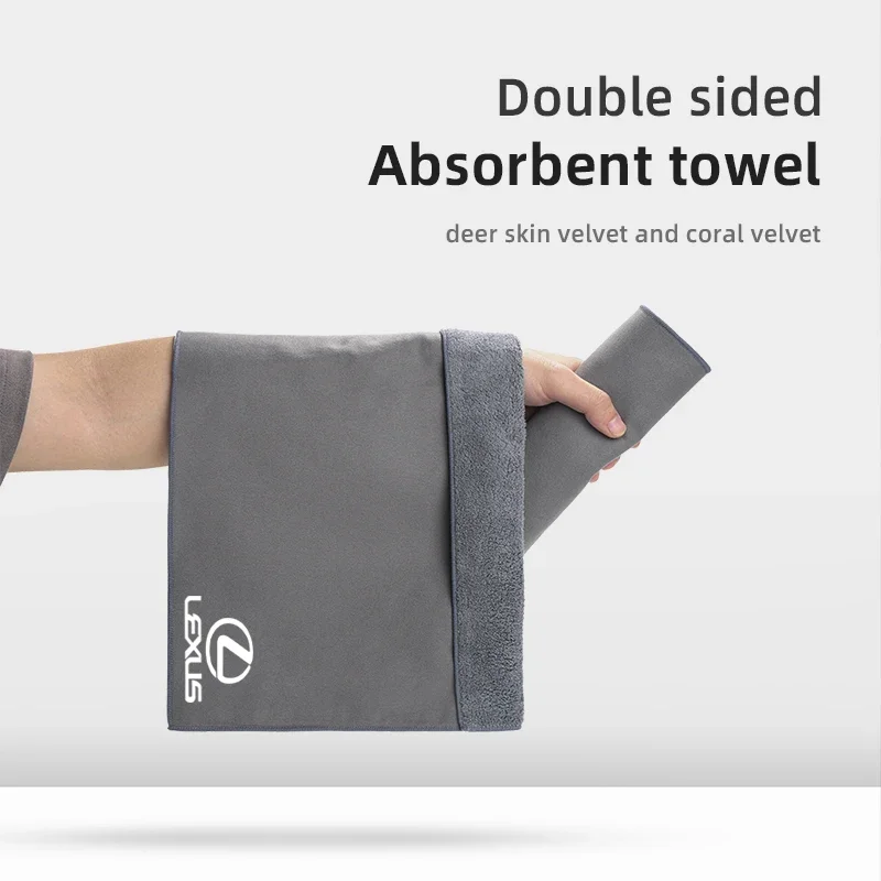 For Lexus RX330 IS250 Ct200h ES300h RX350 IS300h NX300h RX400h UX Car  Car Microfiber Wash Towel Car Care Cleaning Tools