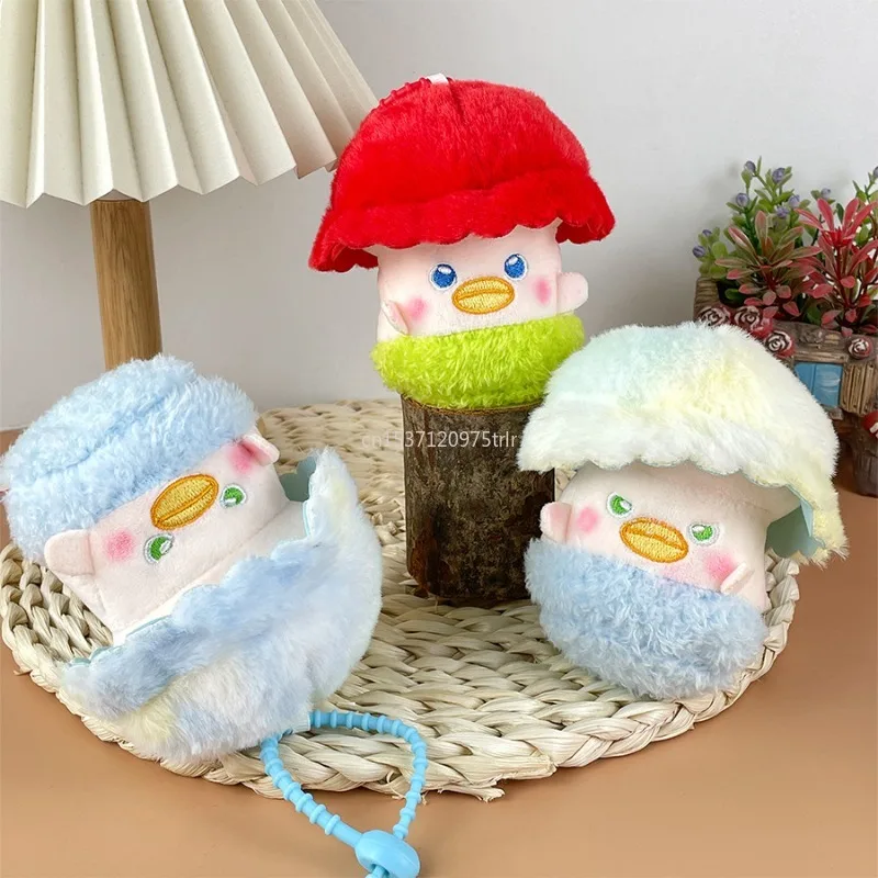 Cartoon Mushroom Plush Toy Keychain Cartoon Mushroom Soft Stuffed Doll Pendant Car Key Ring Backpack Bag Decor Kid Gift 2025