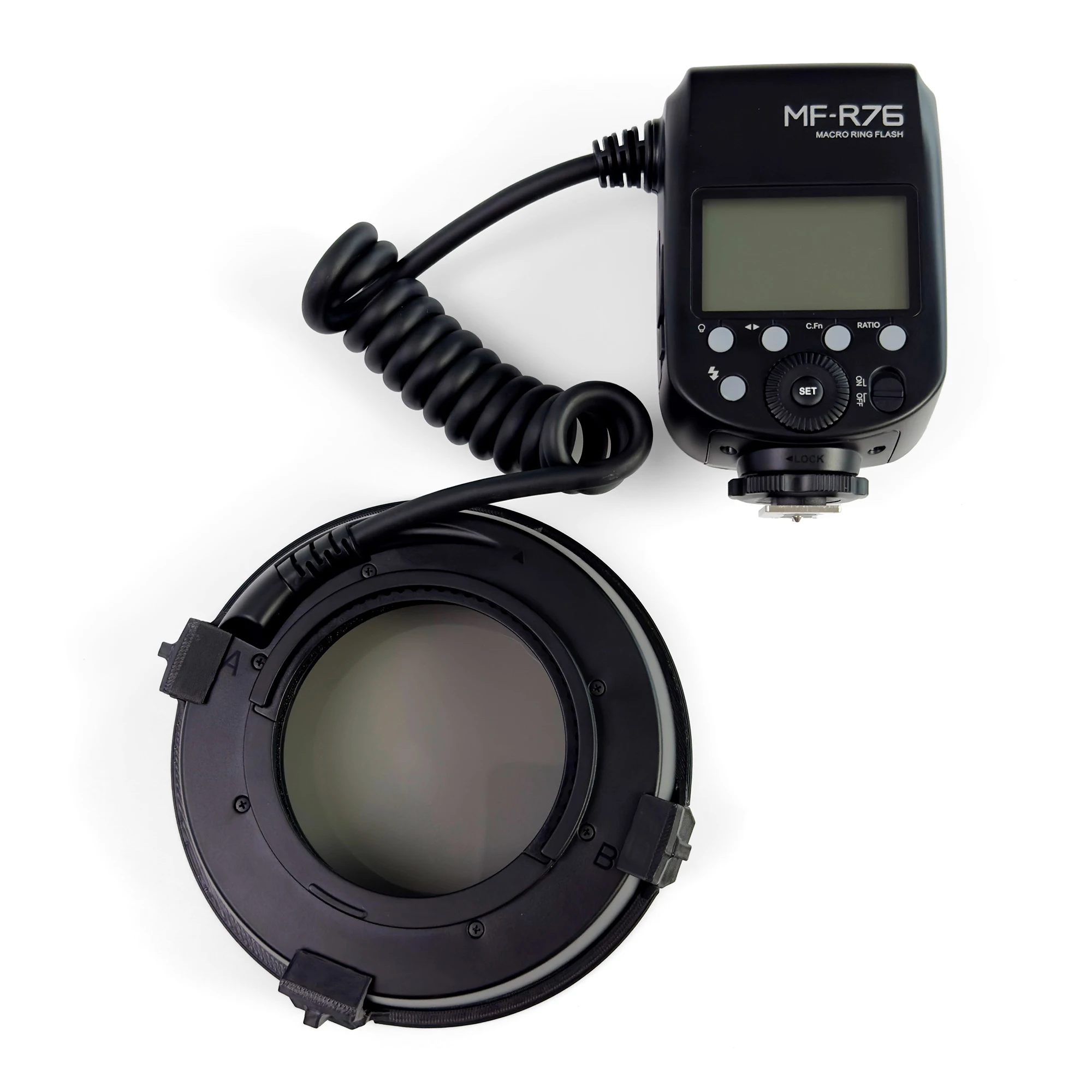 Kamera-Zahnfotografie – kein Reflexions-Kreuzpolarisationsset für Godox MF-R76-Blitze. Ring blinkt intraorale Fotografie – Detail 26