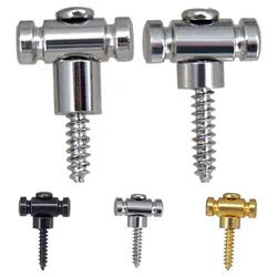2Pcs Guitar Roller String Trees Retainer With Screws For Electric Guitars Parts Silvery/Black/Gold Guitar Guide Fit Telecaster
