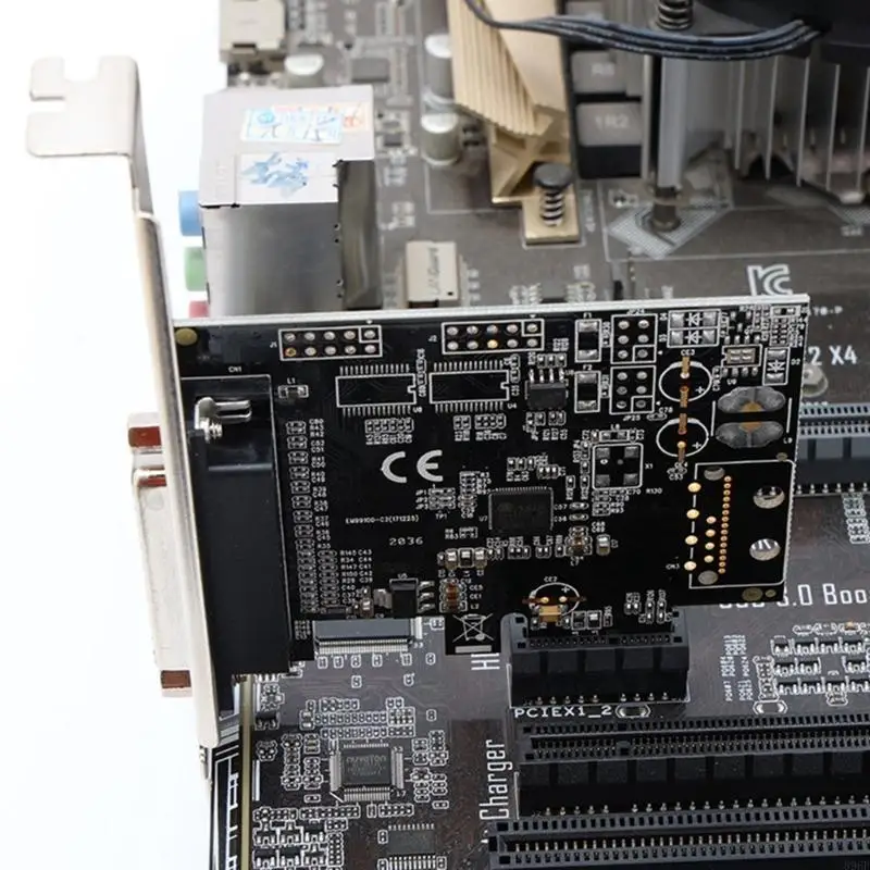 Bộ điều hợp thành phần máy tính 896F AX99100 CHIP PCIE Thẻ cổng song song PCI-E đến Thẻ cổng song song 25Pin Thẻ mở rộng máy in