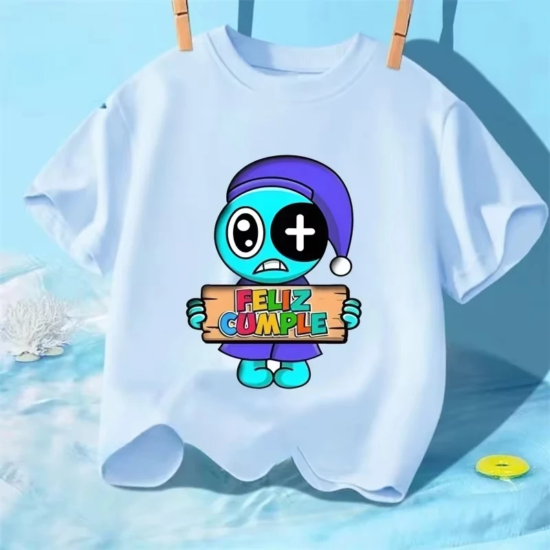 2025 Baby Jongens en Meisjes Dandy's World T-shirt Kinderen Stripfiguur Gedrukt Casual Puur Katoenen T-shirt