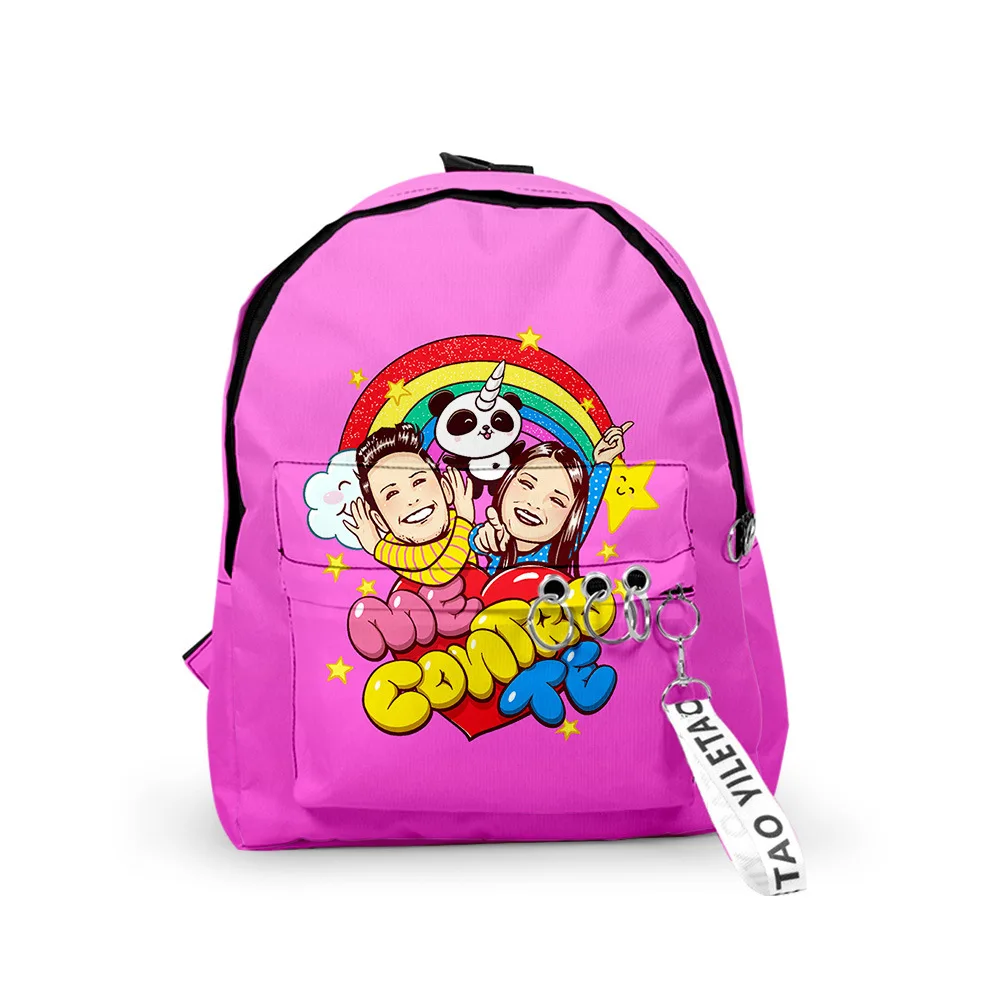 

Harajuku Novelty Me contro Te Backpacks Boys/Girls pupil School Bags 3D Print Keychains Oxford Waterproof Cute Small Backpacks