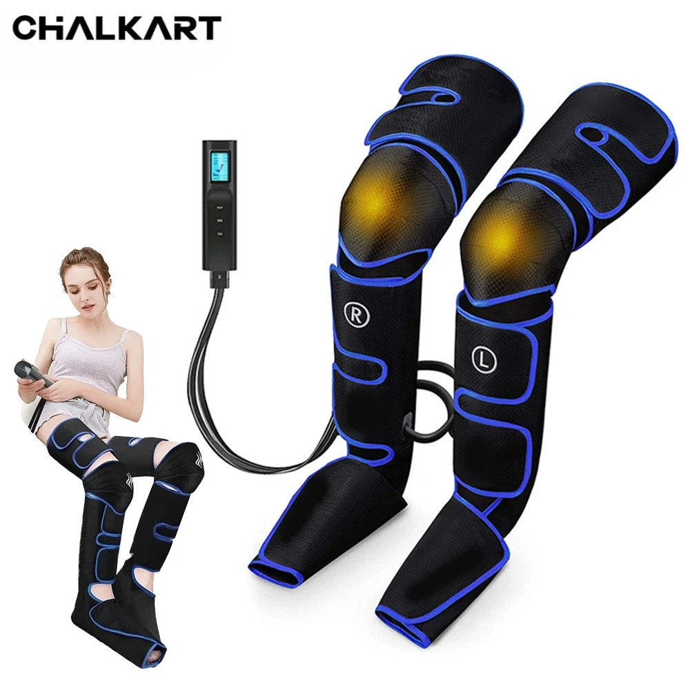 NEWLeg Muscle Relaxer 6 modes Air Compression Recovery Boot Lymph Release Relieve Foot Fatigue Heating Leg Massager for Athletes