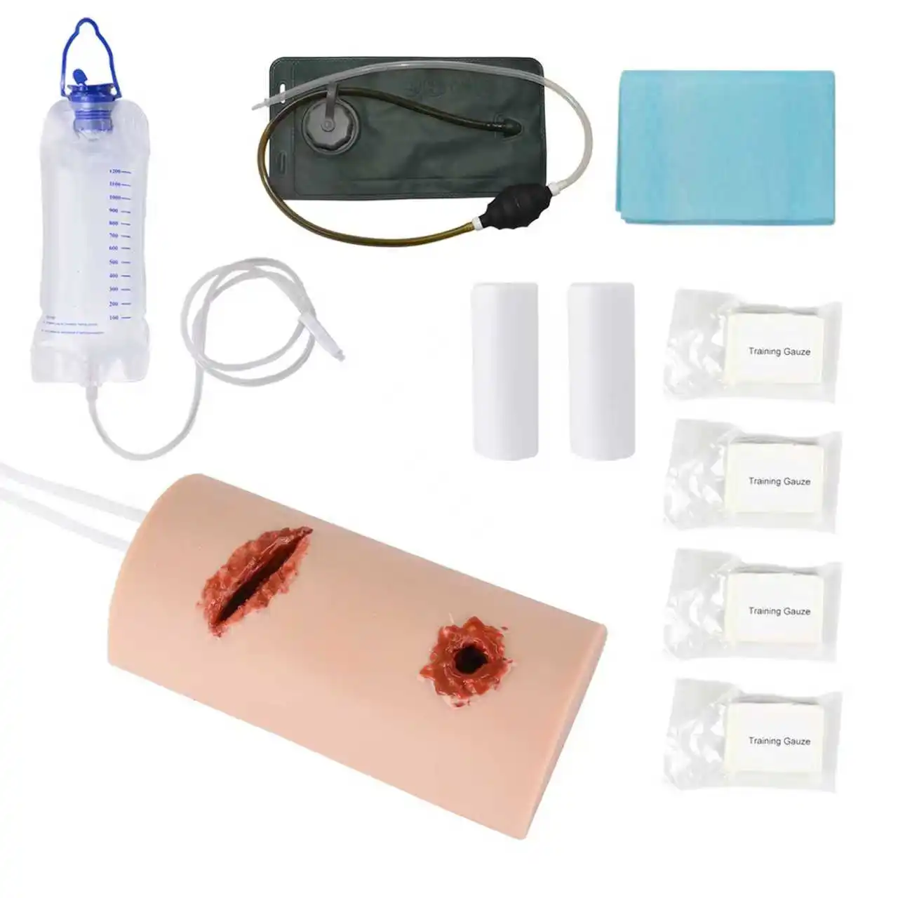 Multitask Wound Packing Trainer First Aid Training Bleeding Control Trainer Simulator