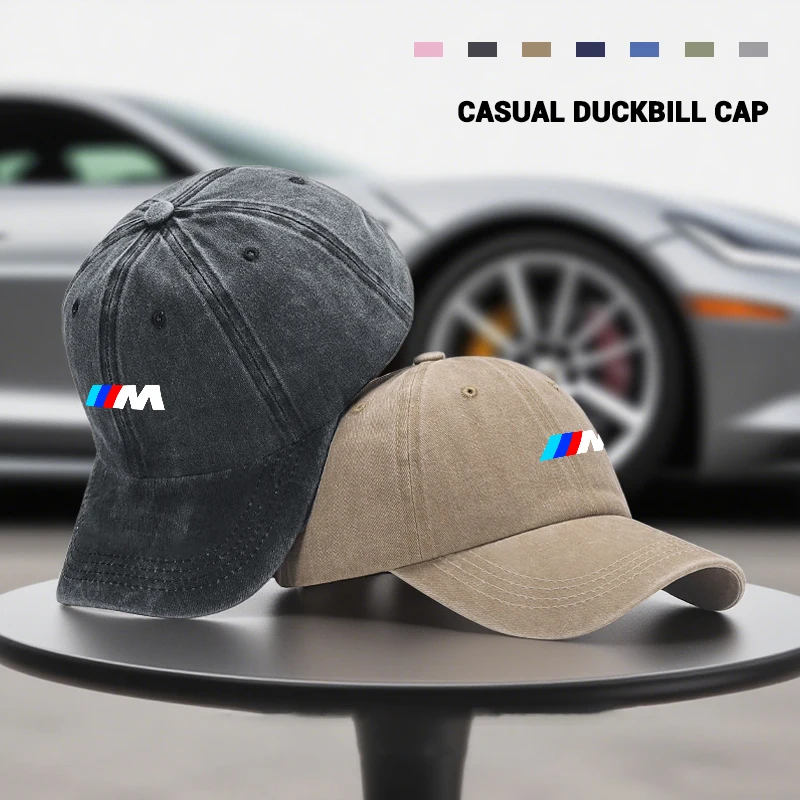 Chapéu esportivo de verão masculino, chapéu respirável com proteção solar para uso externo, boné com emblema BMW M E46 E36 E34 F10 E90 F30 E60 F30 E53 E30 E92