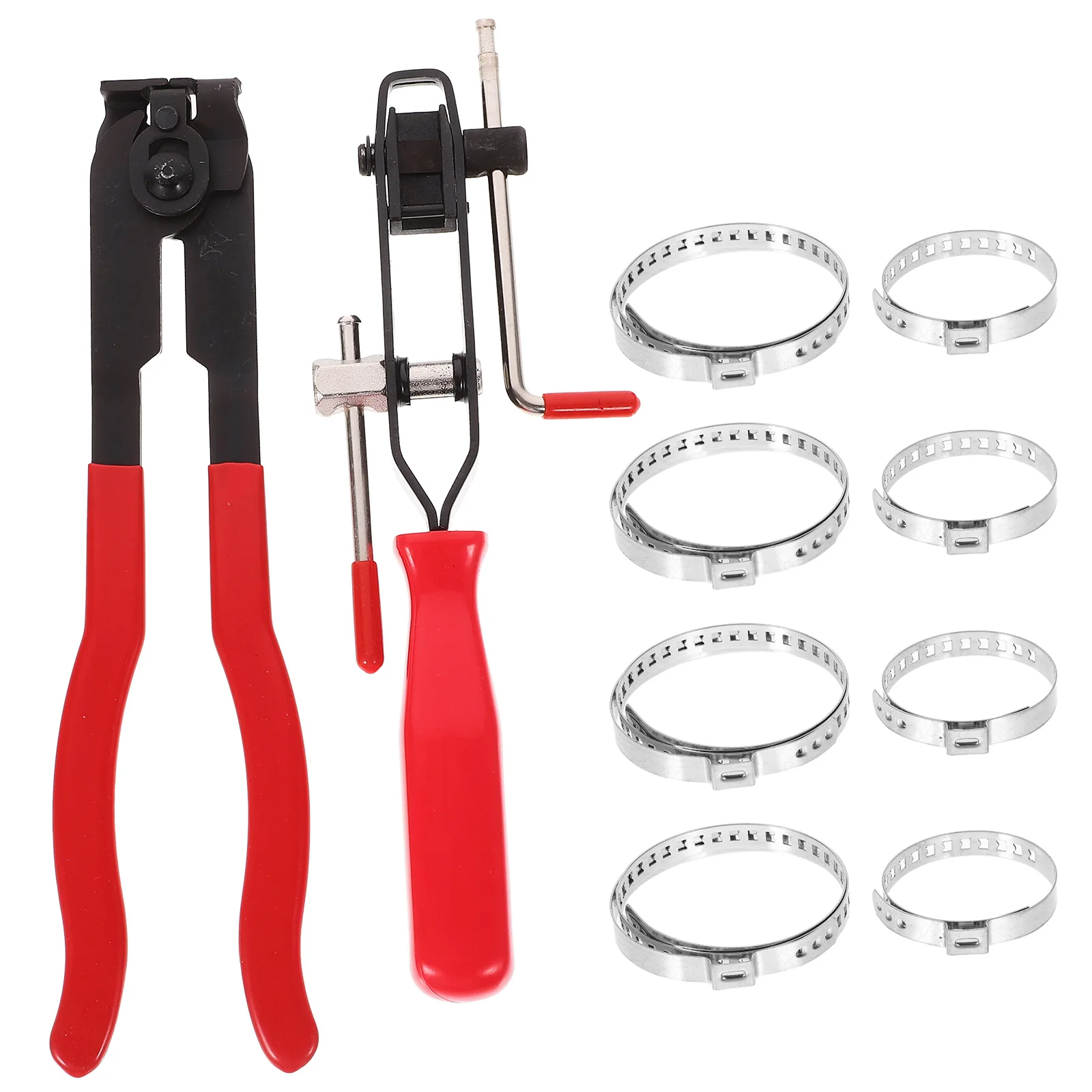 

10 pcs Ball Cage Removal Tool Set Hose Clamp Pliers Metal Automotive Repair Tools Cutters 8 Clamps Car Engine Transmission