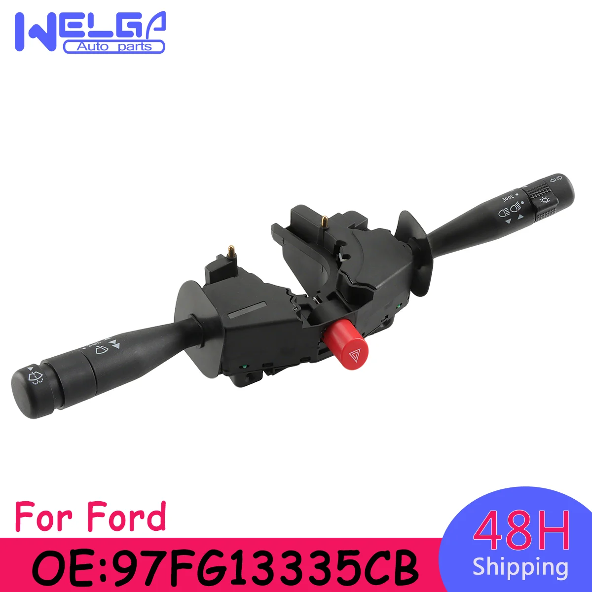 Interruptor combinado de señal de giro y limpiaparabrisas de coche para Ford Fiesta 2000-2009 para Ford Ikon 2000-2005 97FG13335CB 9FG13335CB