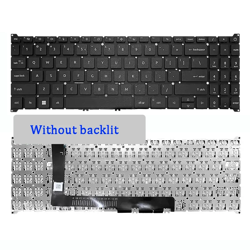 New ORIGINAL Laptop Keyboard For ACER N22C6 N22Q3 S50-54 A715-76 A315-59G A515-57G