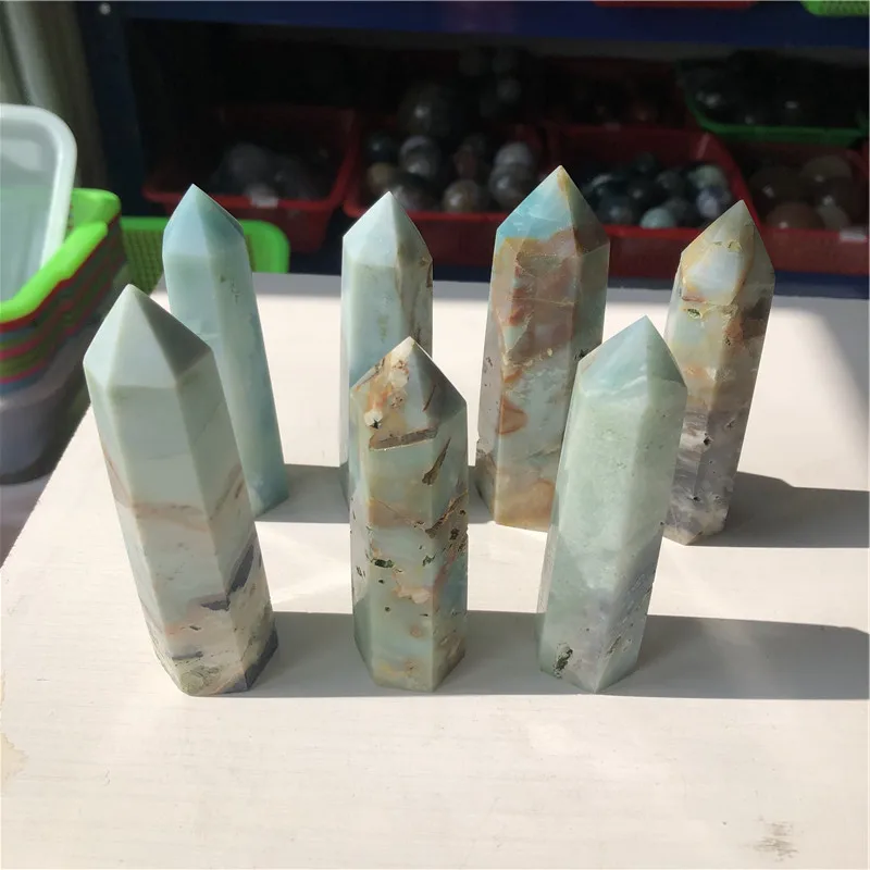 

natural healing crystals point calcite quartz tower Caribbean crystal quartz point