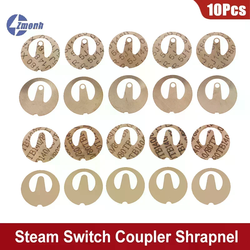 10PCS Steam Kettle Thermostat Switch Metal Sheet Replacement Protection Shrapnel Electric Kettle Steam Switch Coupler Shrapnel
