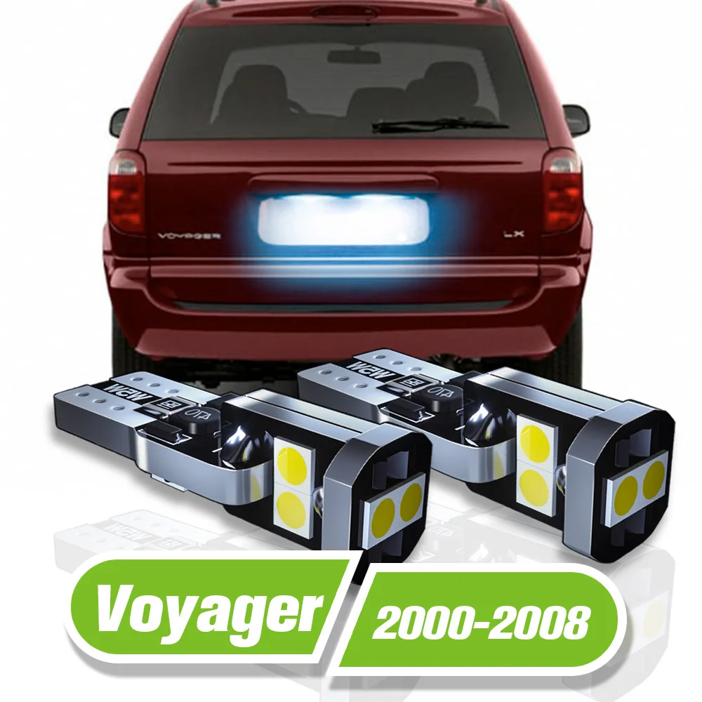 For Chrysler Voyager LED License Plate Light 2pcs 2000 2001 2002 2003 2004 2005 2006 2007 2008 Accessories