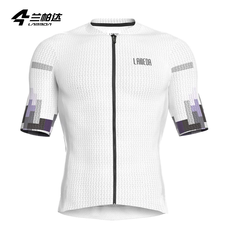 Lameda-Jersey de ciclismo masculino manga curta, roupa de bicicleta respirável, secagem rápida, verão