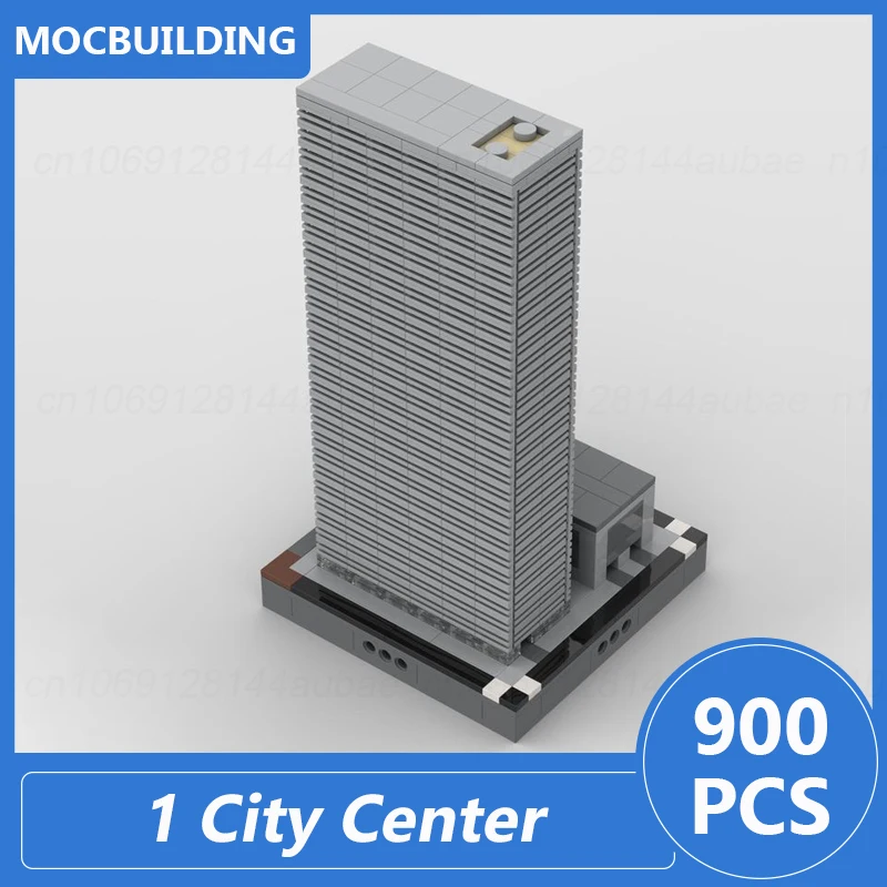 Model centrum miasta Micropolis w skali 1/2 lub 1000 Main w Houston TX, klocki konstrukcyjne Moc, architektura, zabawka do samodzielnego montażu, prezent