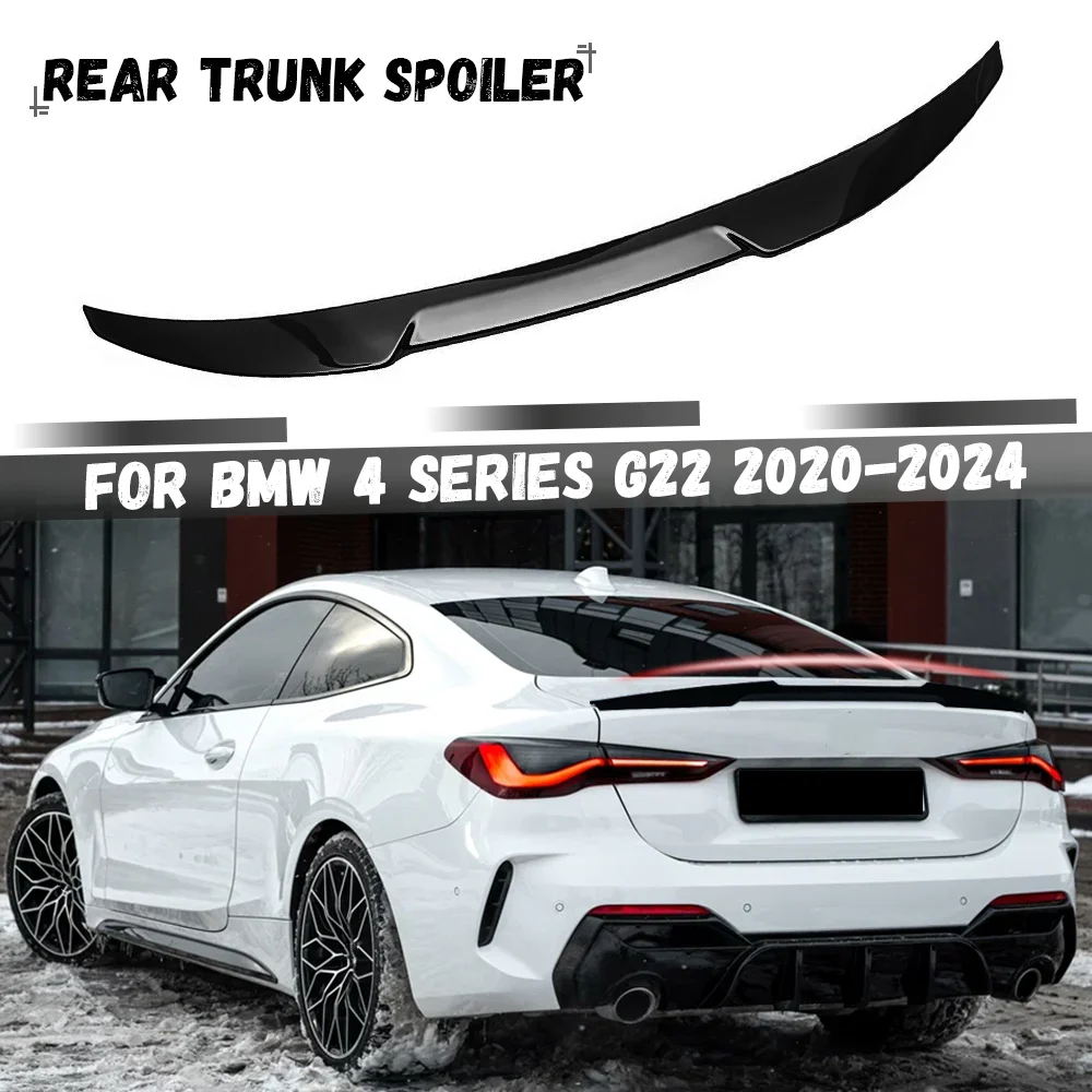 

Для BMW 4 серии G22 420i 430i 420d 430d M440i M440d 2020-2024 автомобильный задний спойлер багажника крылья хвостовая губа внешние обвесы комплекты