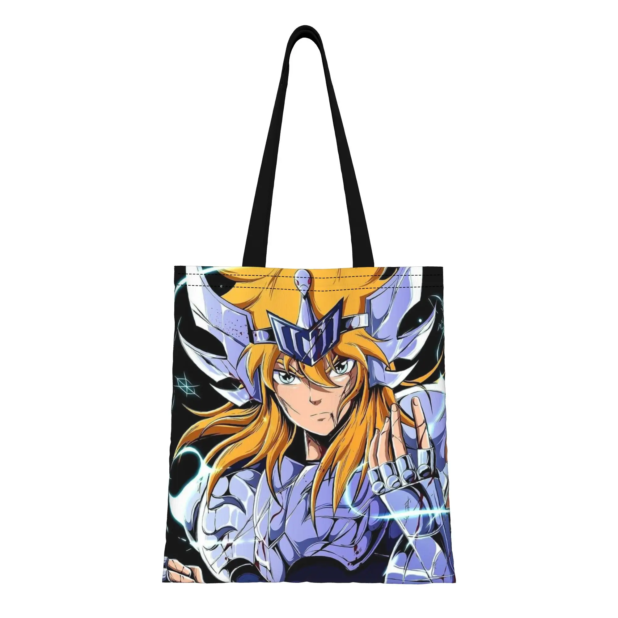 Back to school season Hyoga (3) Saint Seiya Canvas Tote Bag Perfect for Outdoor Women's Top-Handle Bags