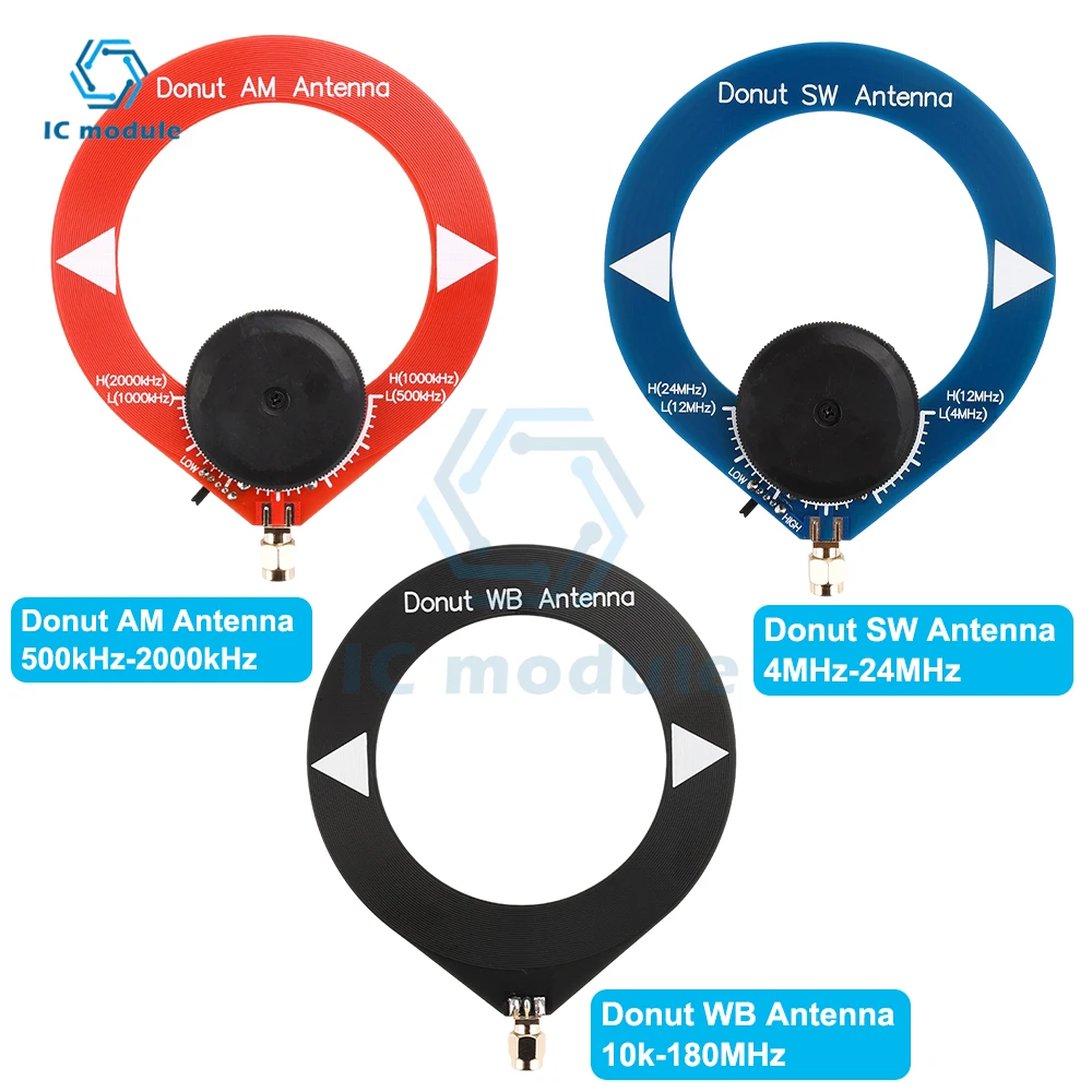 Donut Antenna module SW Shortwave Antenna AM Medium Wave Antenna Broadband Reception Antenna Mini Loop Antenna Module