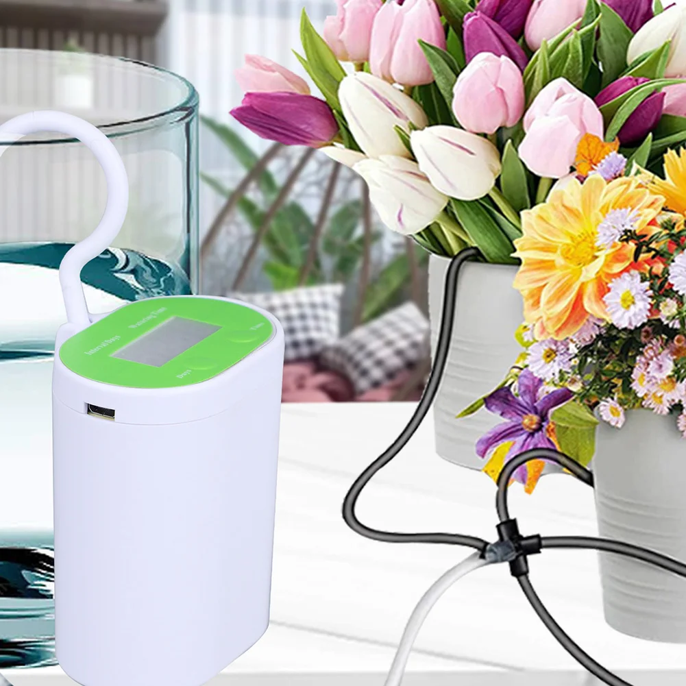 

1 комплект, устройство автоматической ирригационной системы, настраиваемый расписание полива для внутреннего садоводства, горшков, цветов, суккулентов, полива