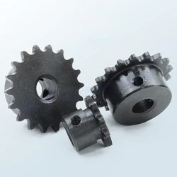 1Pcs Bore 5mm-16mm 9-24Teeth 04C/25H Chain Gear 45# Steel Industrial Sprocket Wheel Motor Chain Drive Sprocket