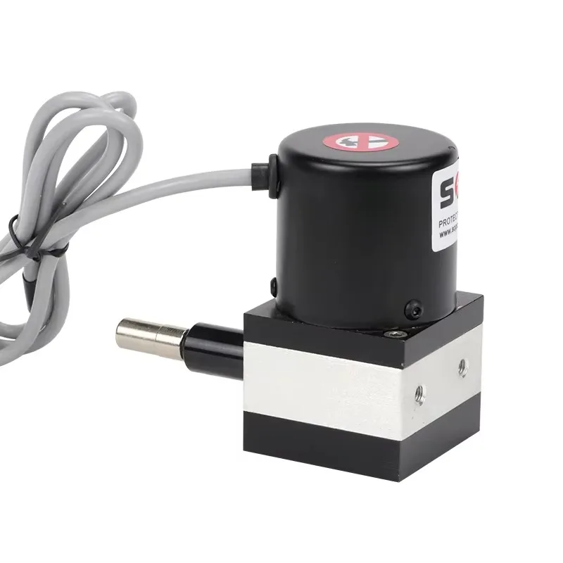 Metal plate machinery with string pot mm cable encoder