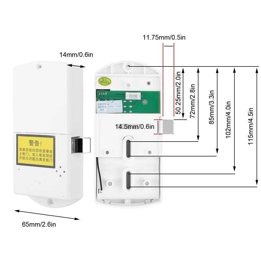 Smart Gym Locker Cabinet Keypad  Fingerprint Digital Password Code Rfid Card Lock