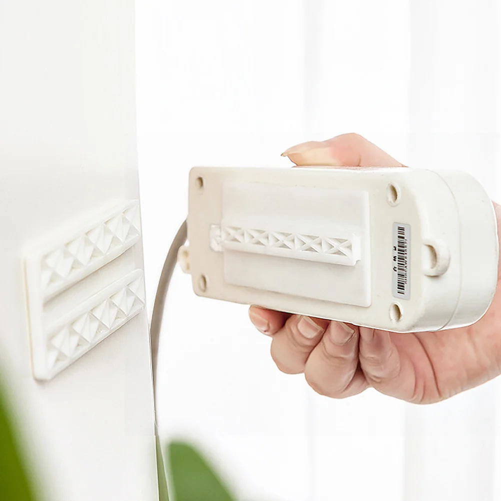 4 مجموعة المقبس معلقة الحاويات ABS لاصق لا الحفر تحديد جهاز جدار جبل لوحة التوصيلات حامل منظم الكابلات قوي #6