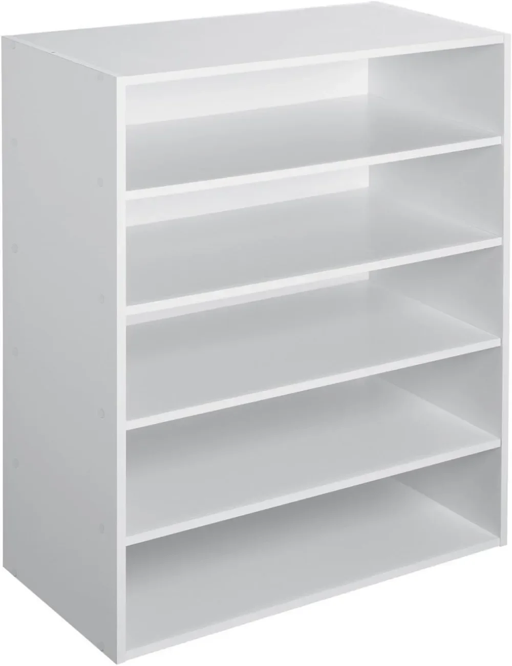 

1565 Stackable 5-Shelf Organizer, White & 8953 Stackable 31-inch Vertical Organizer