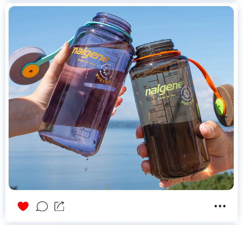 Nalgene 500ml 1L Wasserflasche mit breiter Öffnung, stoßfest, auslaufsicher, für Wandern, Camping, Radfahren, Schule, Reisen, Outdoor-Sport – Detail 13