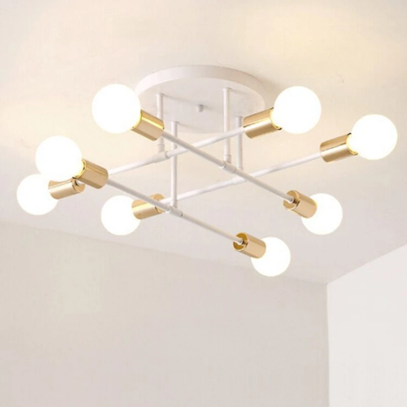Modern LED 110V/220V Ceiling Light Home Living Room Bedroom Study Room Chandelier Simple and Versatile Lighting