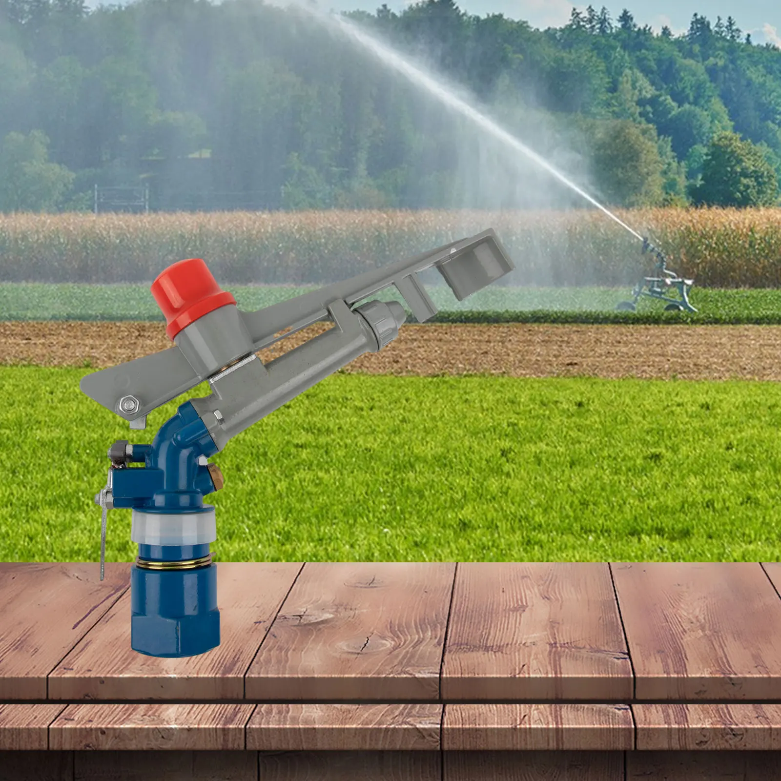 

1Inch Irrigation Spray Sprinkler 35-40M Large Area° Water Sprinkler For Dust Suppression Irrigation Of Garden Lawn 20PY2H