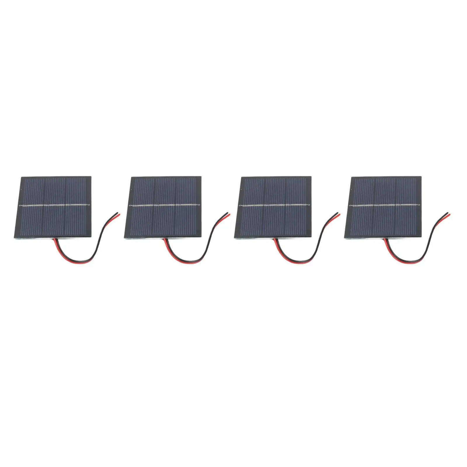 4pack 065 watt solar panels 15V polycrystalline with wires 60 by 80 millimeter size for small solar setups 4pack