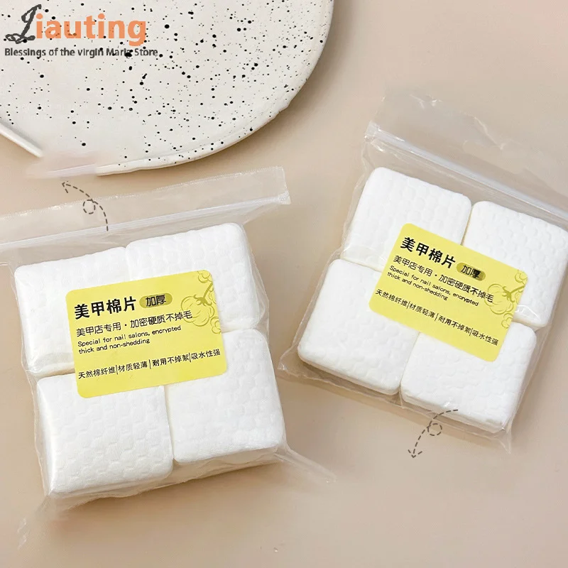 200/500 قطعة سماكة مهنة منصات القطن لمسمار مناديل خالية من الوبر مسمار القطن هلام مزيل طلاء الأظافر مسمار الفن أدوات تنظيف