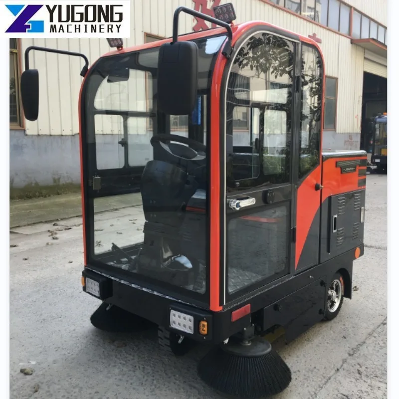 Cleaning Machine Mini Ride on Industrial Driving Road Driving Floor Sweeper Road Sweeper Car Industrial Street Cleaning Machine