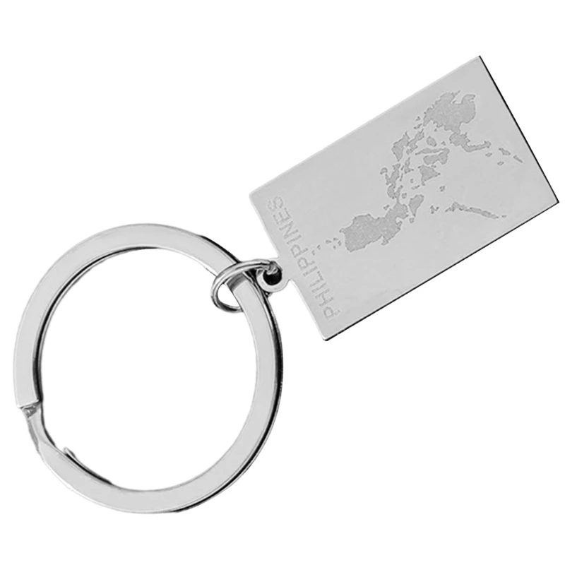 M2EA Philippines Culture Keyrings Philippines Map Key Holder Suitable for Bags Keys